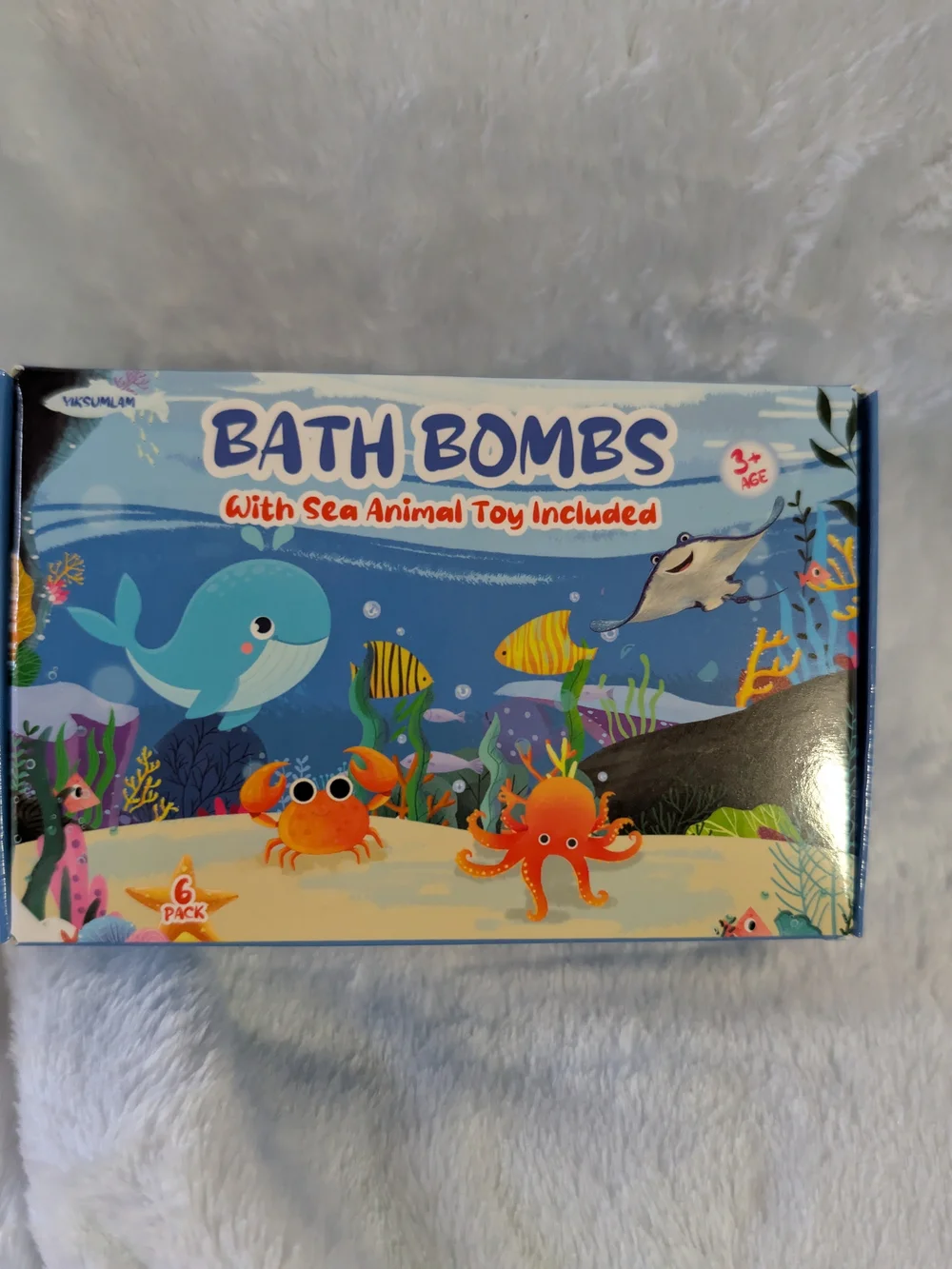 Bath Bombs with Sea Animal Toy